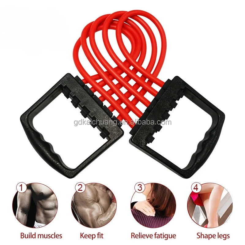 Yoga Arm Trainer Strength Workout Band TPE Resistance Stretch Bands Hand Grip Strengthener