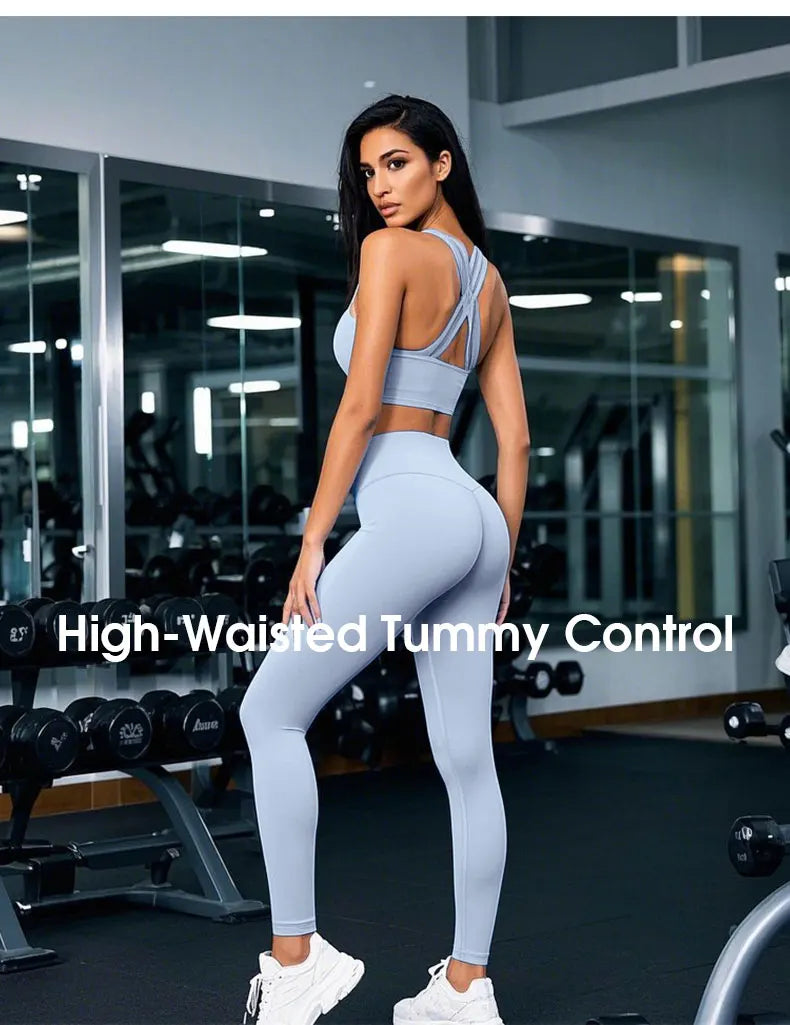 High-Waisted Yoga Pants - 4-Way Stretch