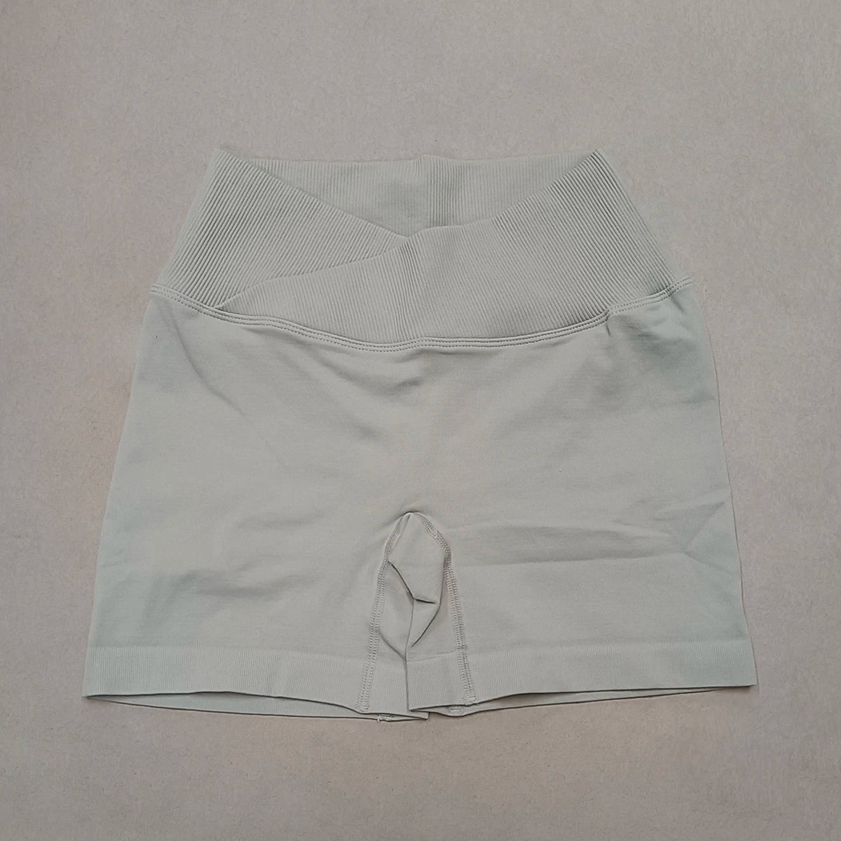 Crossover Waist Women Sport Shorts