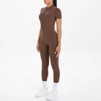 Short Sleeved Fitness Jumpsuit for Woman