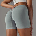Crossover Waist Women Sport Shorts