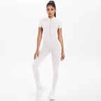 Short Sleeved Fitness Jumpsuit for Woman