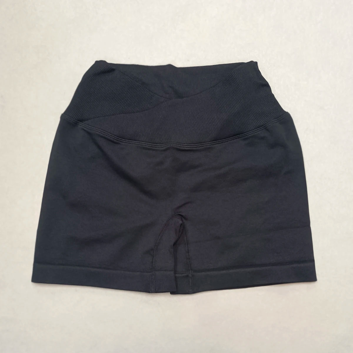 Crossover Waist Women Sport Shorts