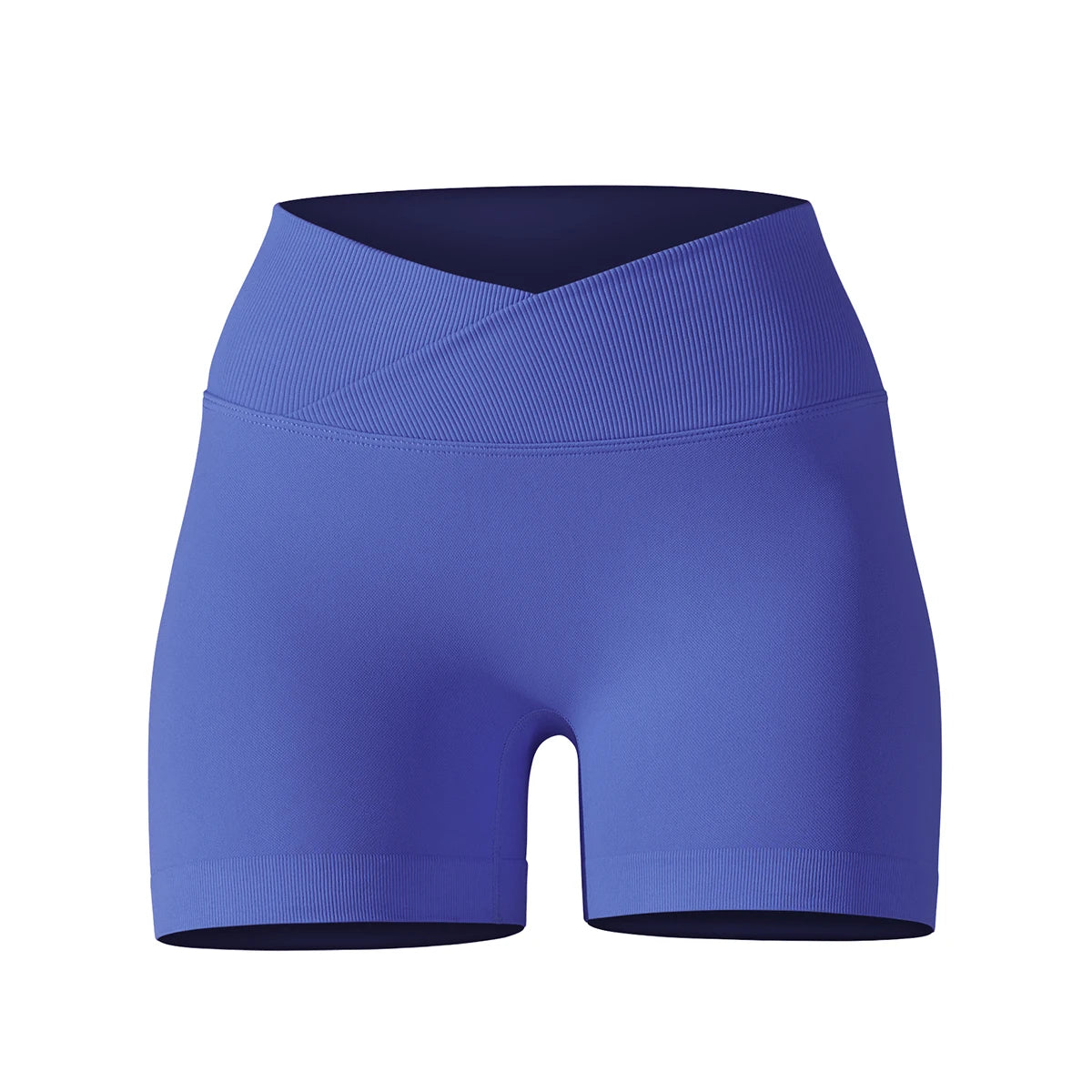 Crossover Waist Women Sport Shorts