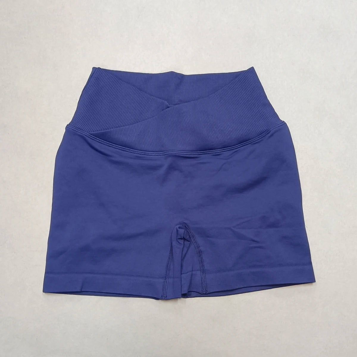 Crossover Waist Women Sport Shorts