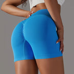 Crossover Waist Women Sport Shorts