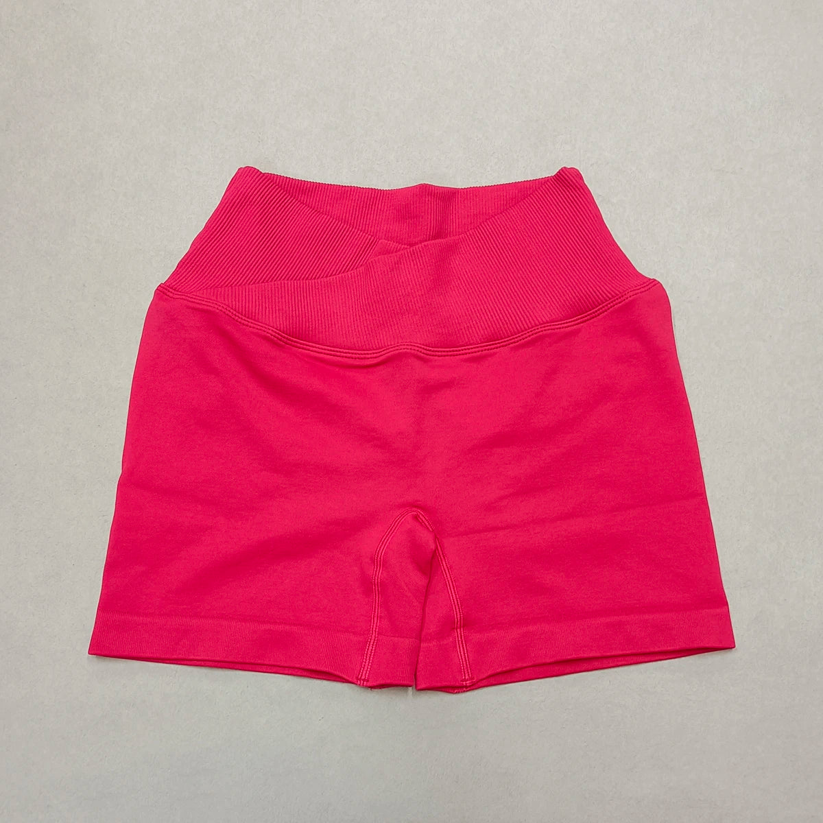 Crossover Waist Women Sport Shorts