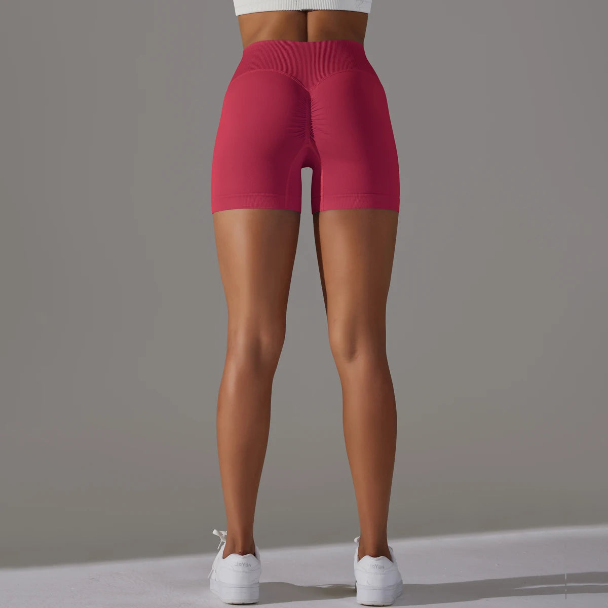 Crossover Waist Women Sport Shorts