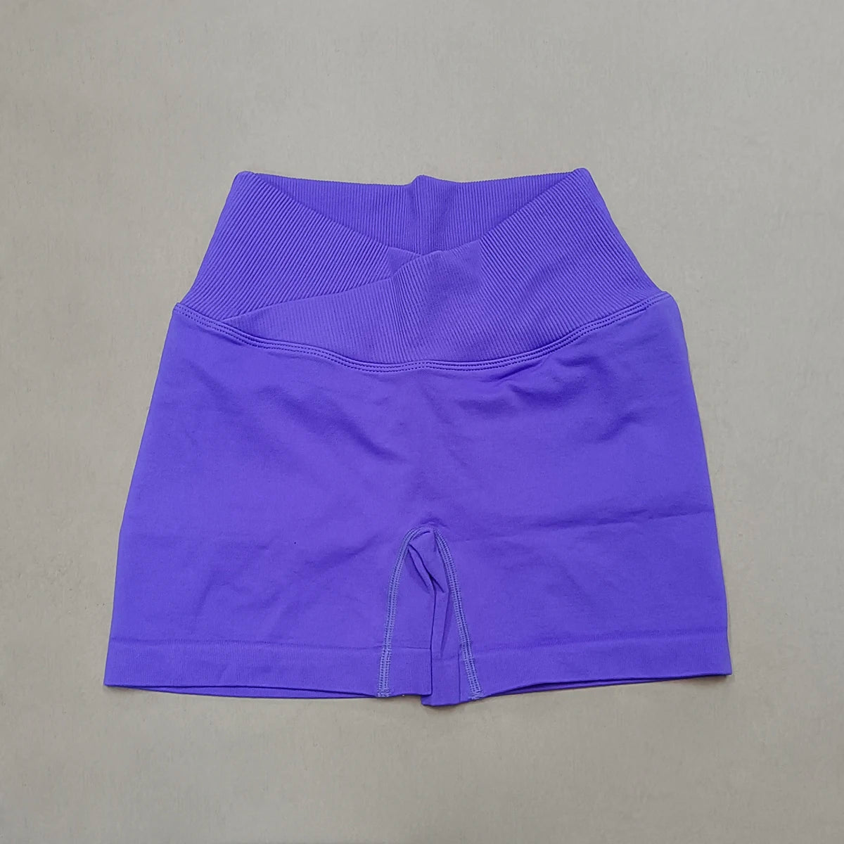 Crossover Waist Women Sport Shorts
