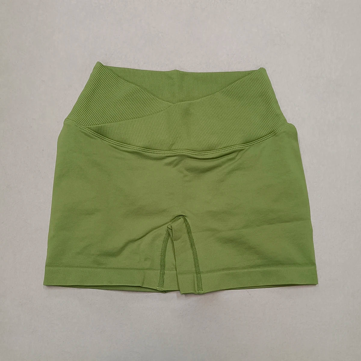 Crossover Waist Women Sport Shorts