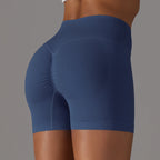 Crossover Waist Women Sport Shorts