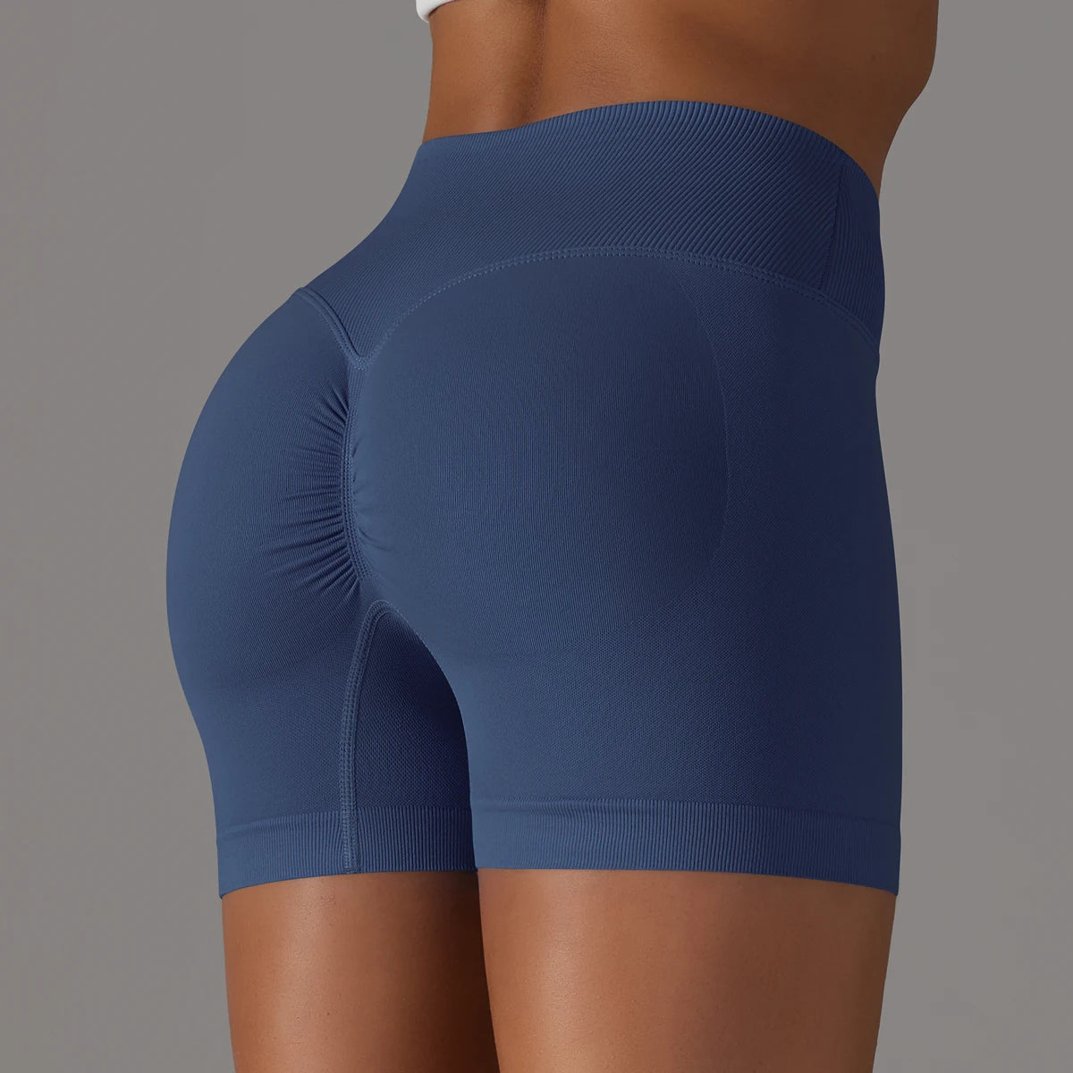 Crossover Waist Women Sport Shorts