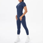 Short Sleeved Fitness Jumpsuit for Woman