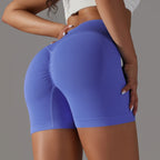 Crossover Waist Women Sport Shorts