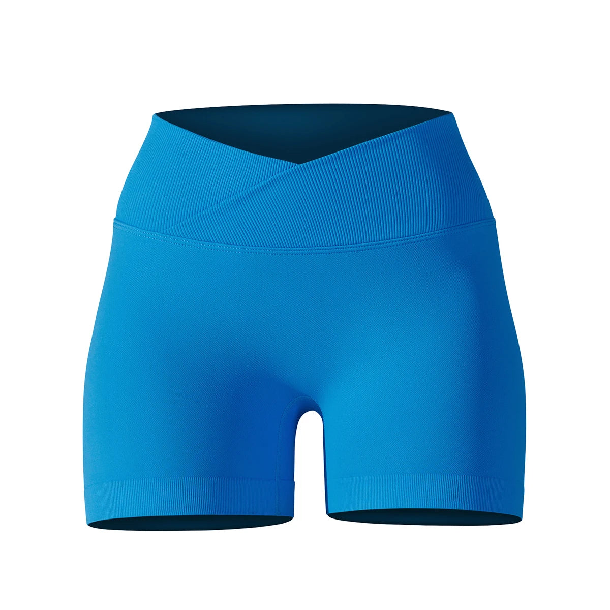 Crossover Waist Women Sport Shorts