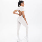 Short Sleeved Fitness Jumpsuit for Woman