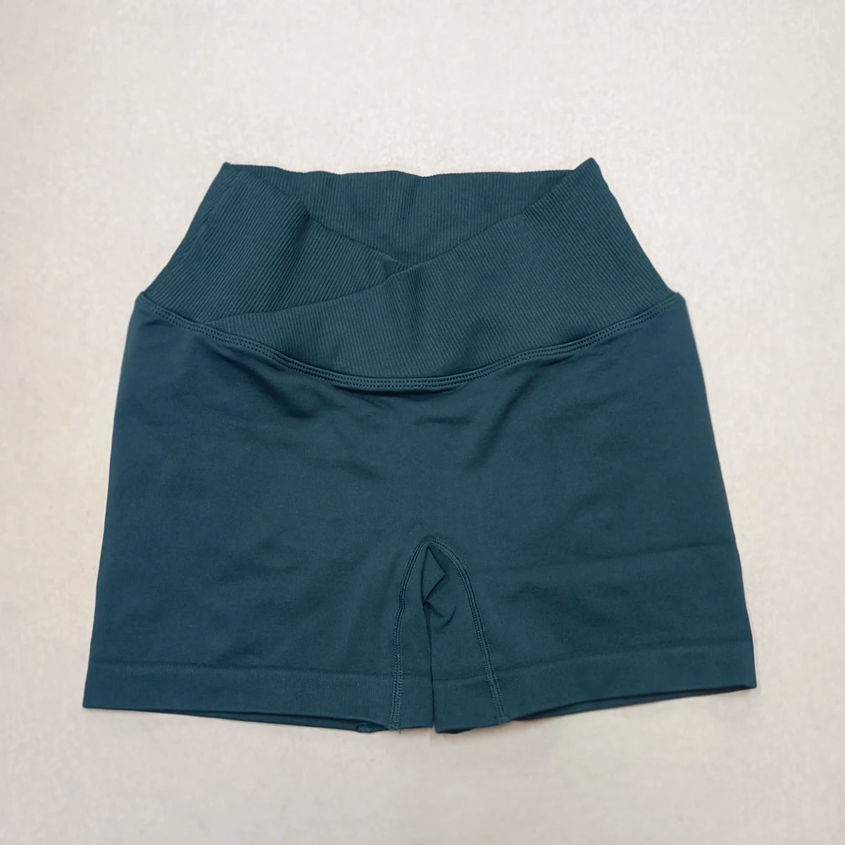 Crossover Waist Women Sport Shorts