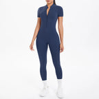 Short Sleeved Fitness Jumpsuit for Woman