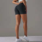 Crossover Waist Women Sport Shorts