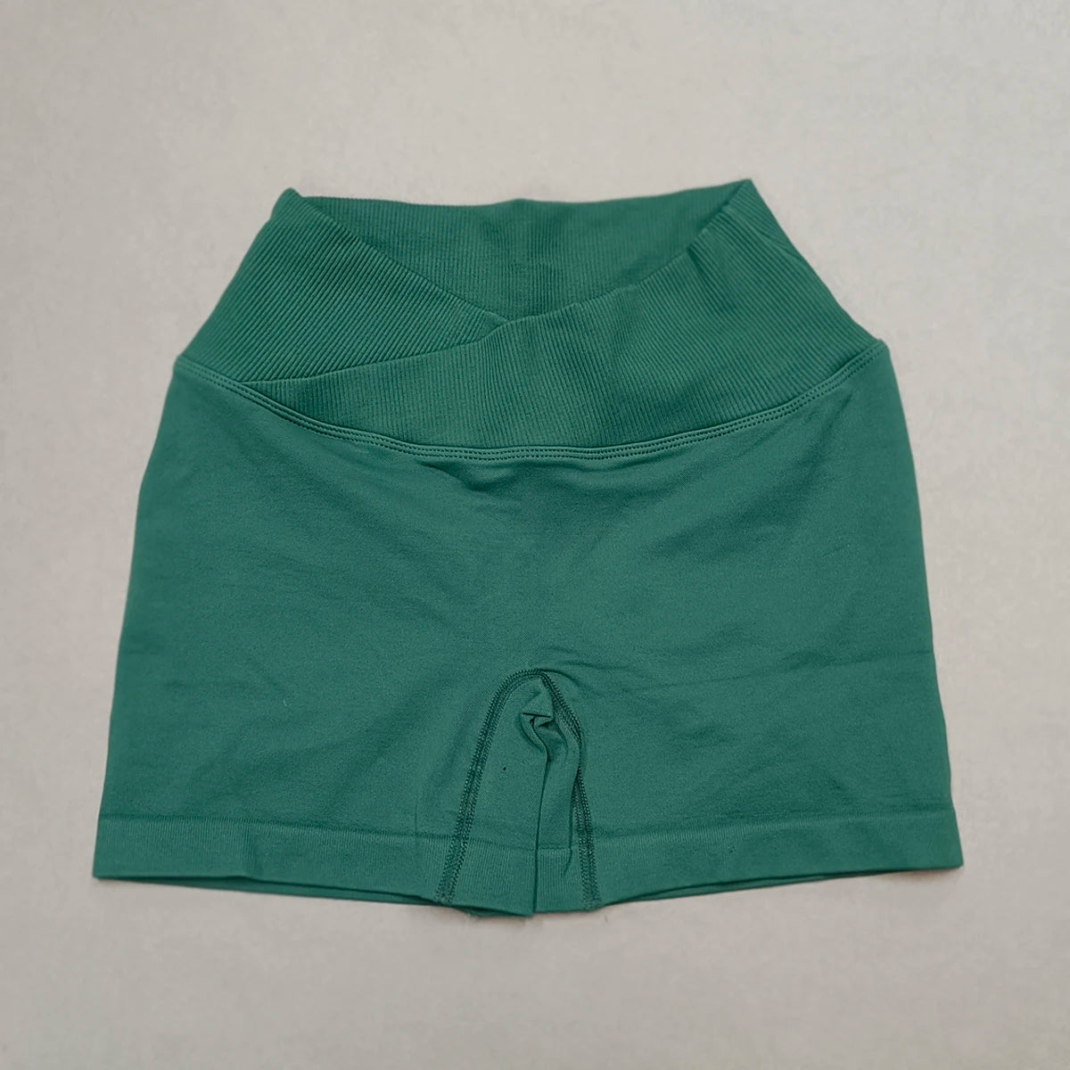 Crossover Waist Women Sport Shorts