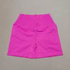 Crossover Waist Women Sport Shorts