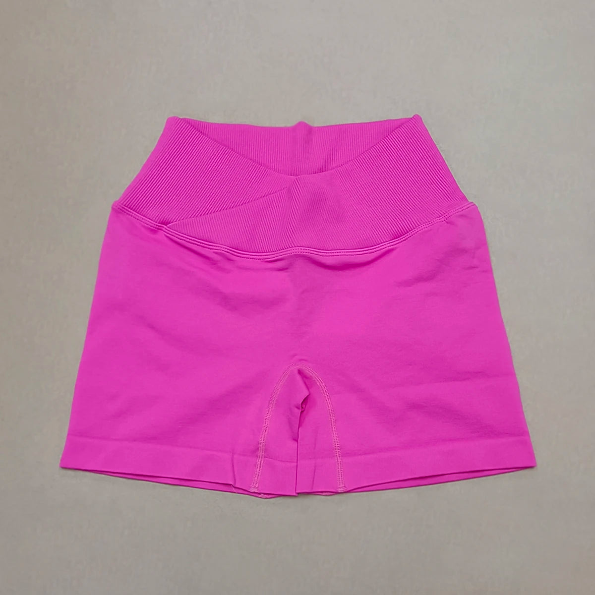 Crossover Waist Women Sport Shorts