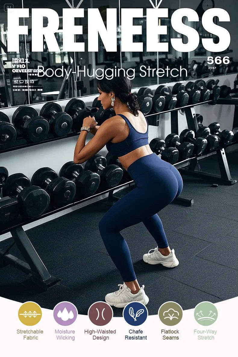 High-Waisted Yoga Pants - 4-Way Stretch