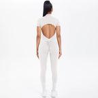Short Sleeved Fitness Jumpsuit for Woman